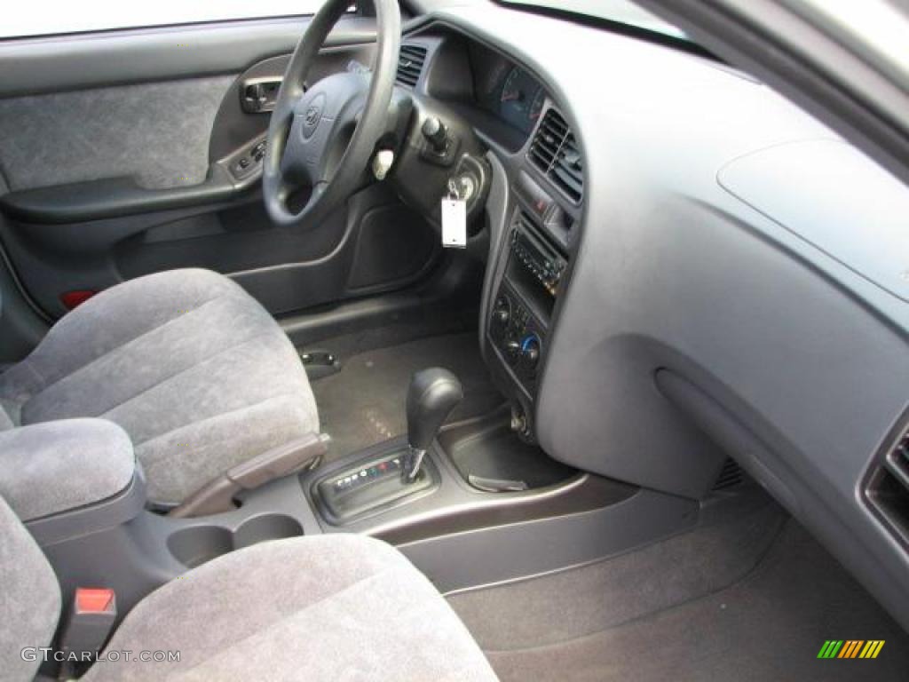 2002 Elantra GLS Sedan - Silver Pewter / Gray photo #13
