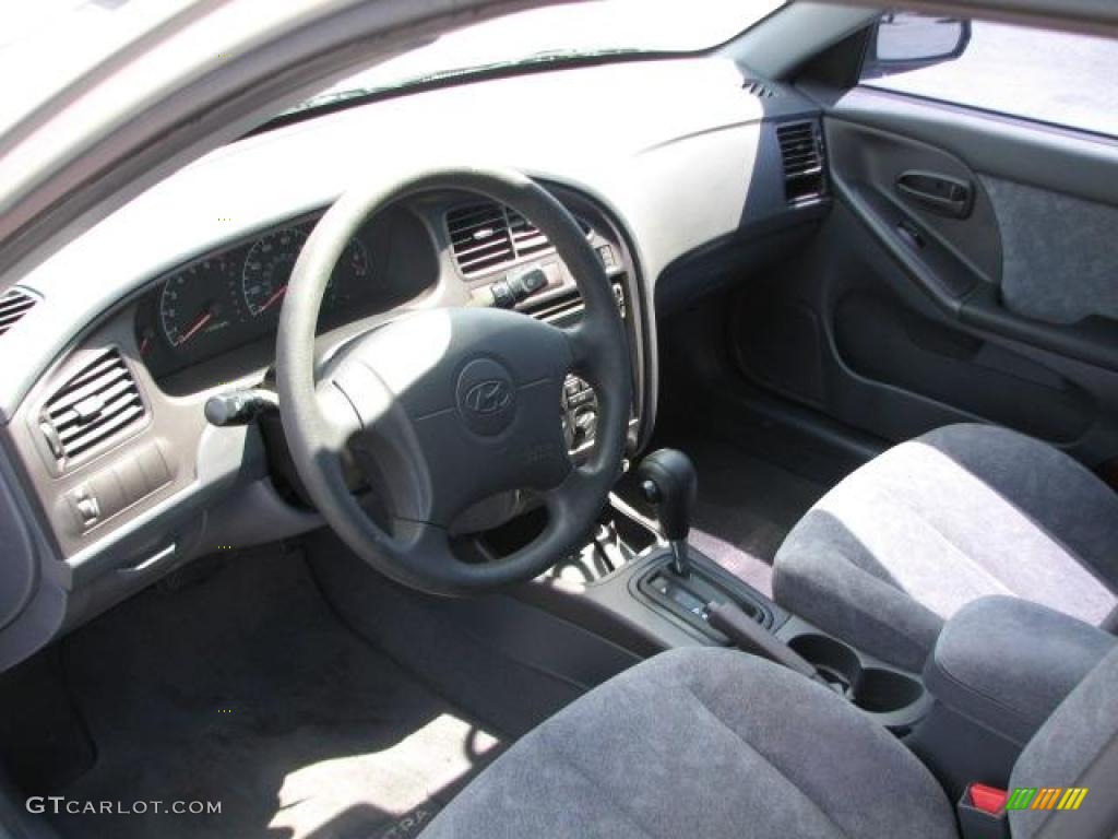 2002 Elantra GLS Sedan - Silver Pewter / Gray photo #19