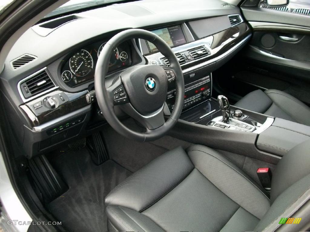 Black Interior 2010 BMW 5 Series 550i Gran Turismo Photo #47052297