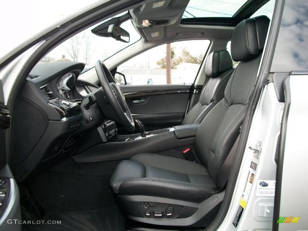 Black Interior 2010 BMW 5 Series 550i Gran Turismo Photo #47052318