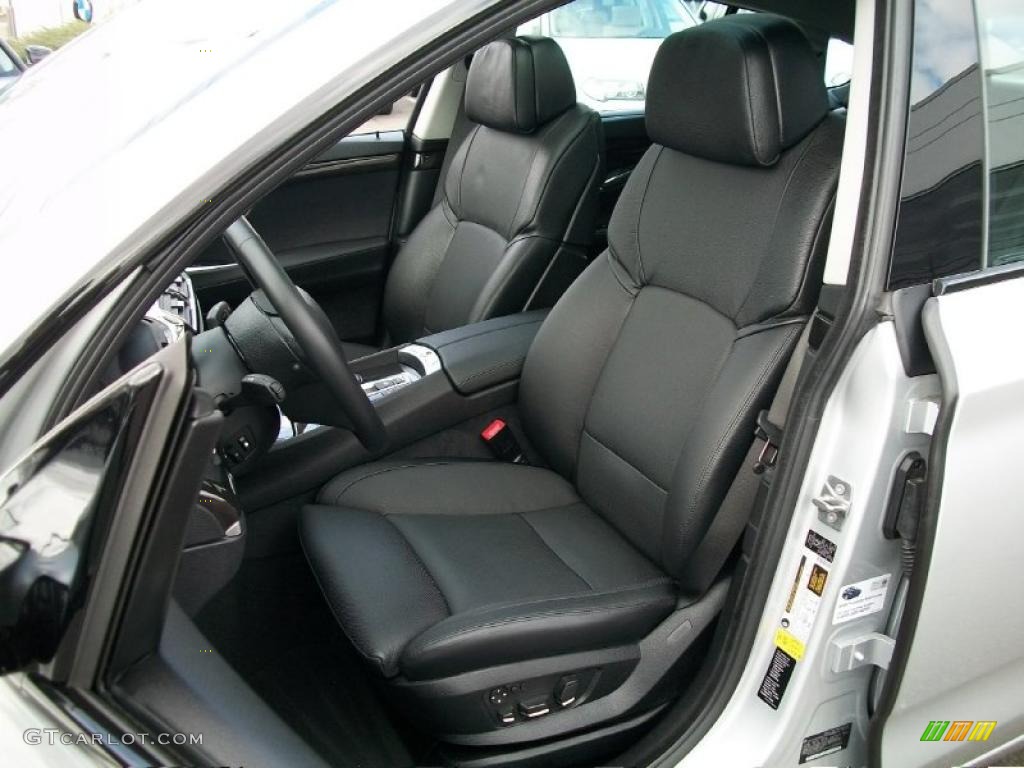 Black Interior 2010 BMW 5 Series 550i Gran Turismo Photo #47052330