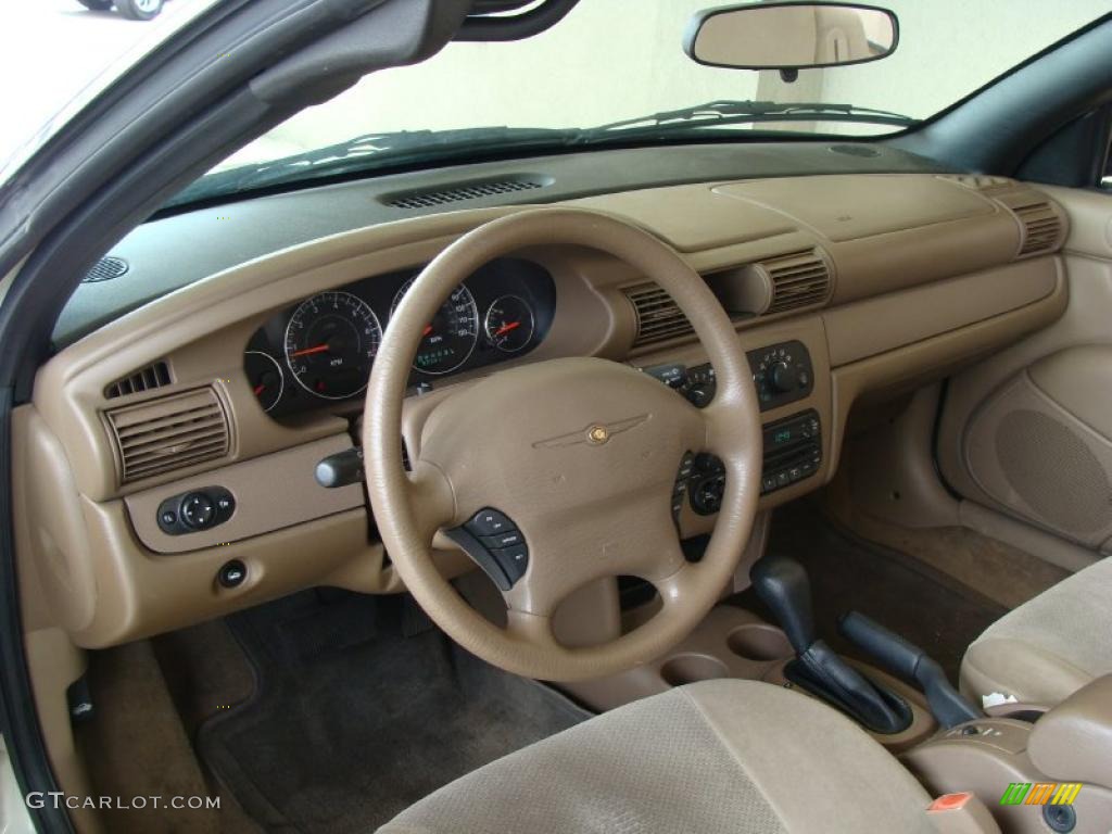 2004 Chrysler Sebring LX Convertible Sandstone Dashboard Photo #47053287