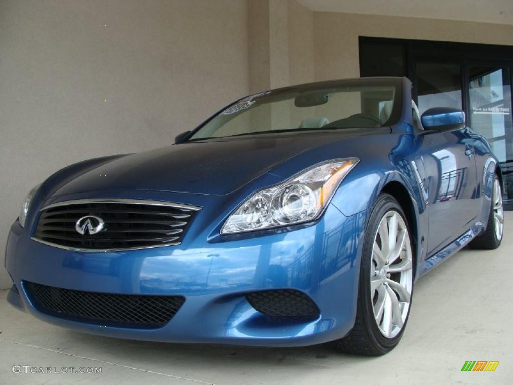 2010 G 37 S Sport Convertible - Athens Blue / Stone photo #1