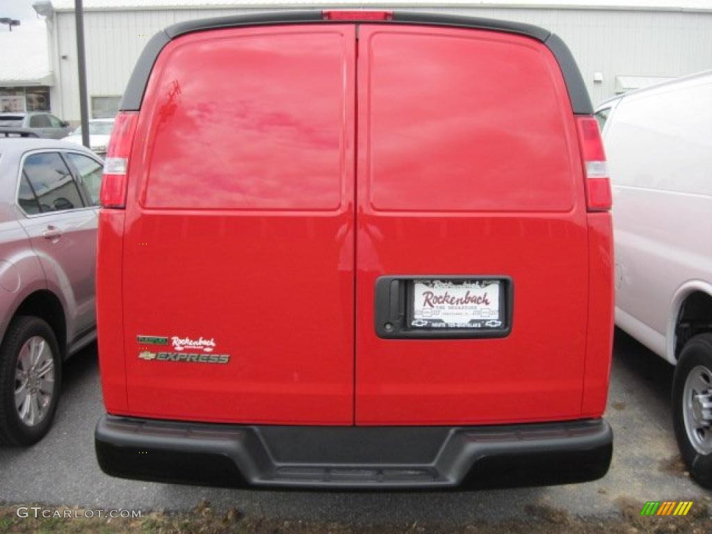 Victory Red 2010 Chevrolet Express 2500 Work Van Exterior Photo #47053704