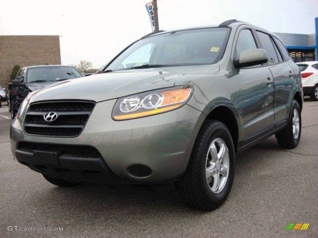 2008 Santa Fe GLS - Platinum Sage / Beige photo #1