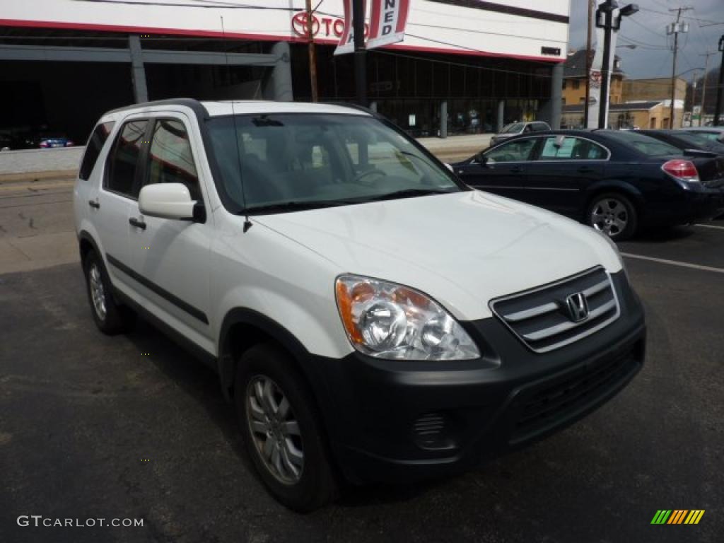 2006 CR-V EX 4WD - Taffeta White / Ivory photo #6