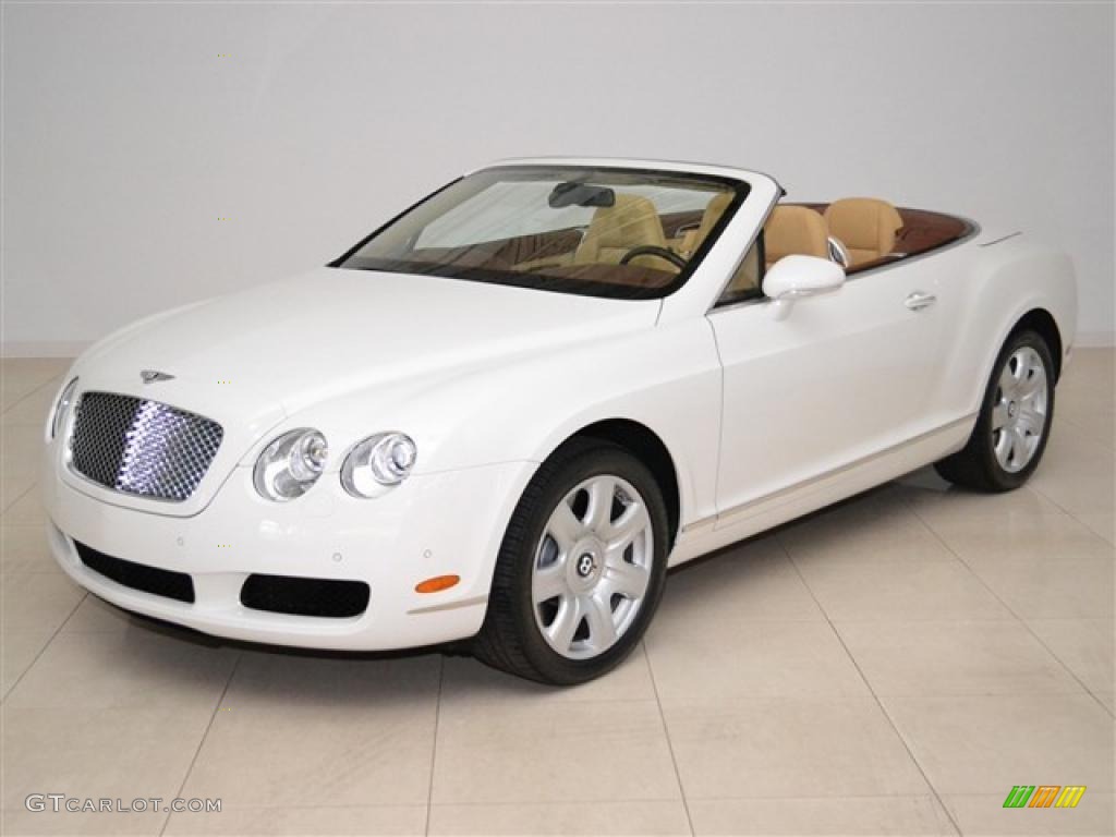 Glacier White Bentley Continental GTC