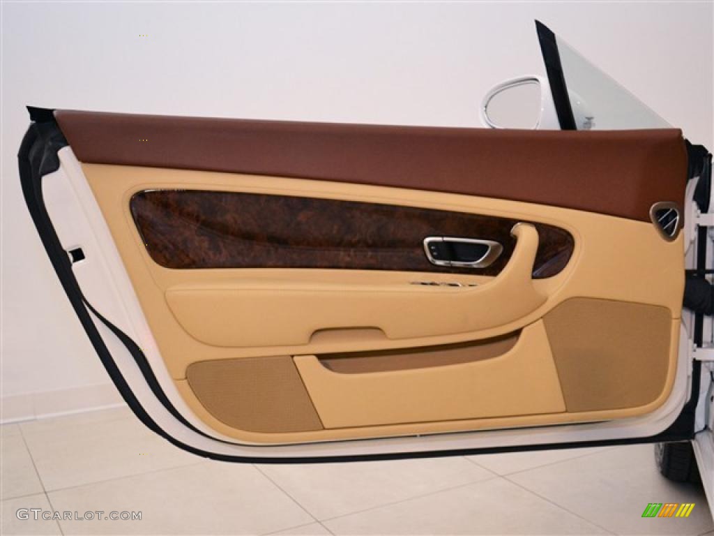 2008 Bentley Continental GTC Standard Continental GTC Model Saffron/Cognac Door Panel Photo #47058383