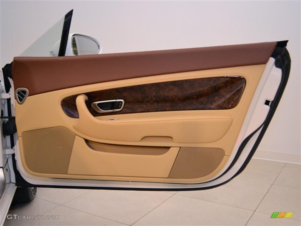 2008 Bentley Continental GTC Standard Continental GTC Model Saffron/Cognac Door Panel Photo #47058410