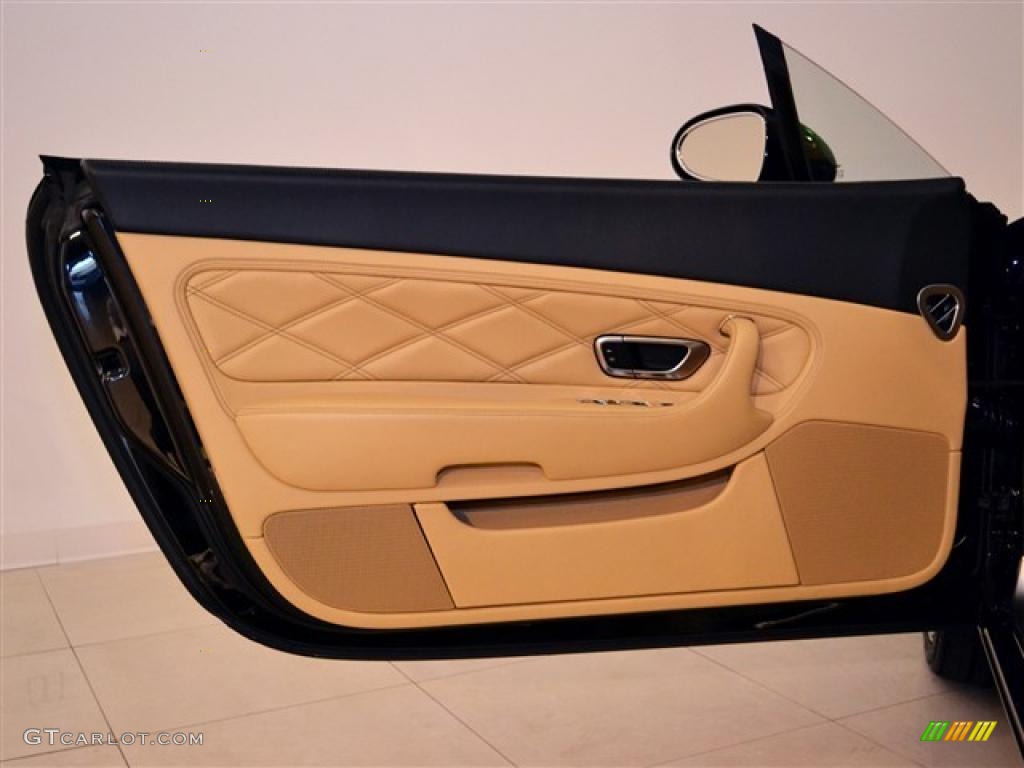 2006 Bentley Continental GT Mulliner Saffron/Beluga Door Panel Photo #47058941