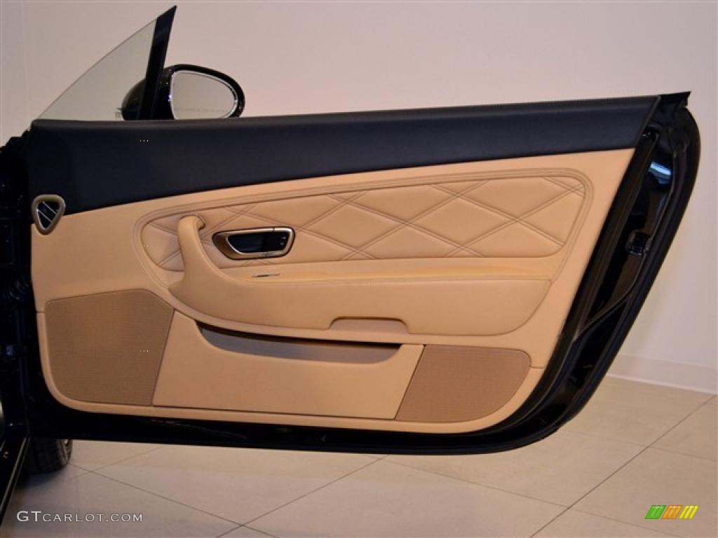 2006 Bentley Continental GT Mulliner Saffron/Beluga Door Panel Photo #47058959