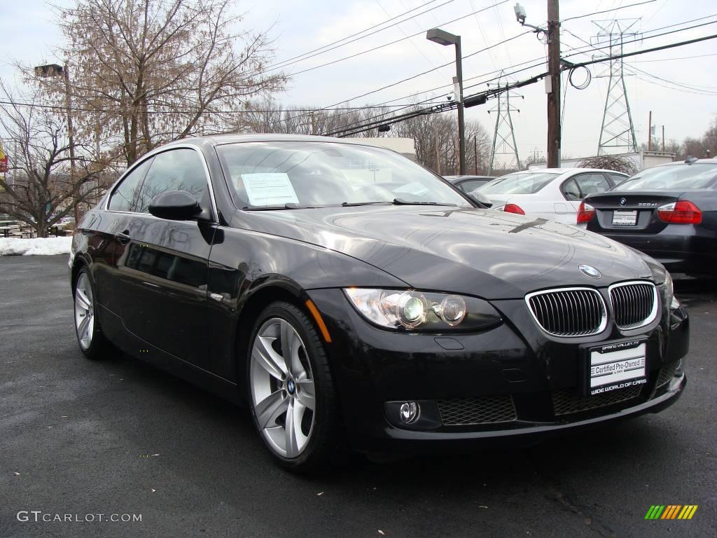 2007 3 Series 335i Coupe - Jet Black / Black photo #3