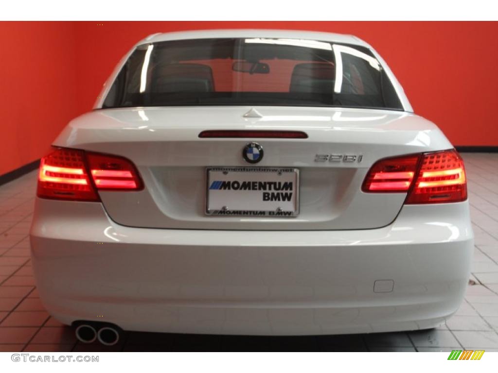 2011 3 Series 328i Convertible - Alpine White / Coral Red/Black Dakota Leather photo #16