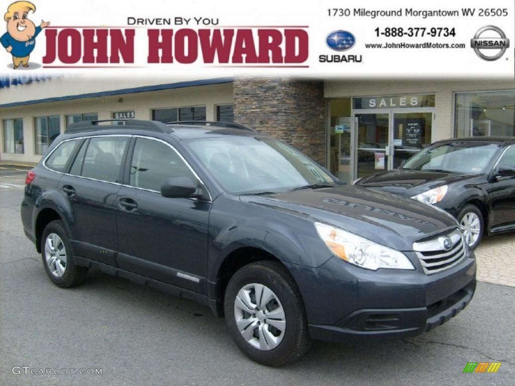 2011 Outback 2.5i Wagon - Graphite Gray Metallic / Off Black photo #1