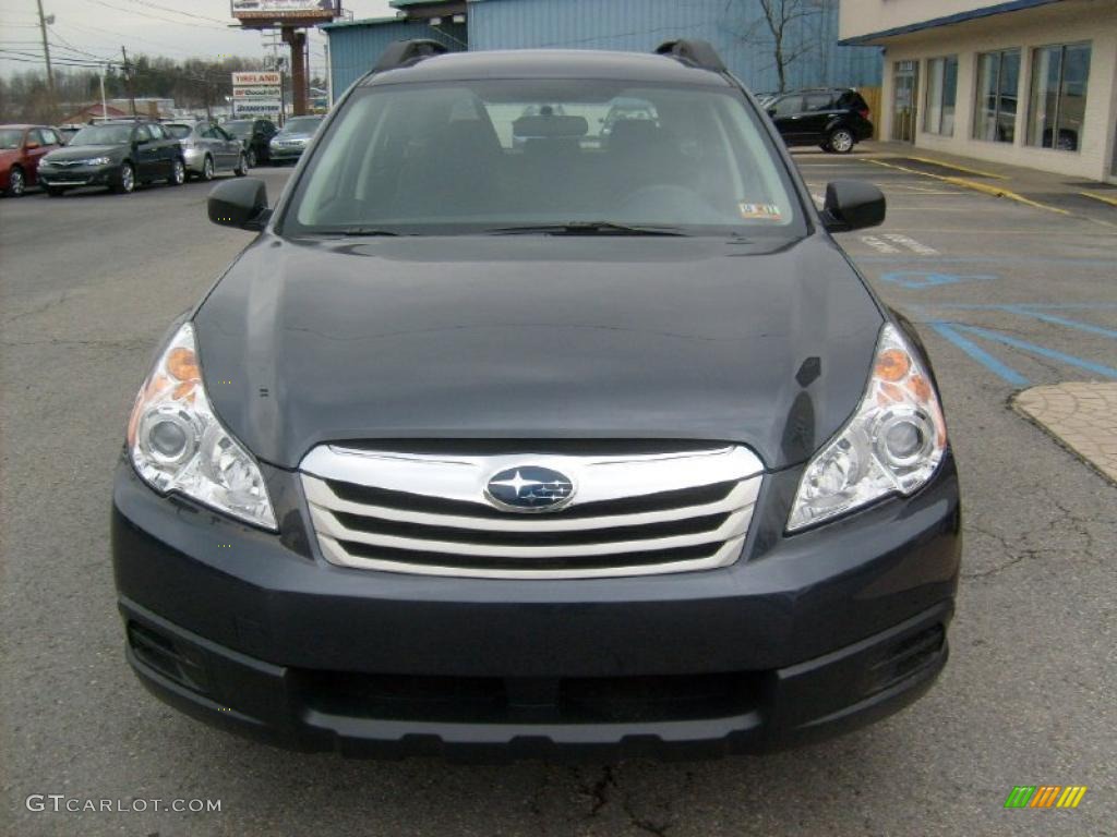 2011 Outback 2.5i Wagon - Graphite Gray Metallic / Off Black photo #2