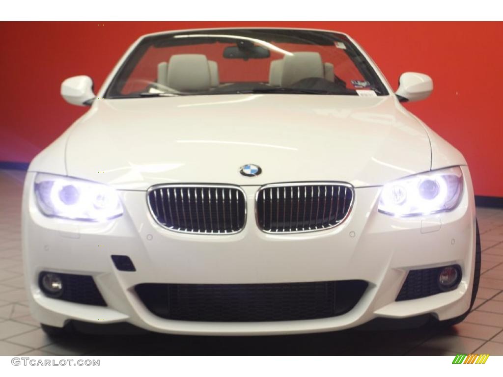2011 3 Series 335i Convertible - Alpine White / Oyster/Black Dakota Leather photo #2