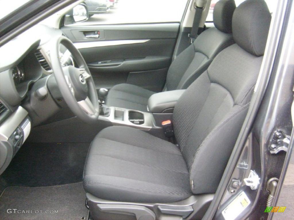 Off Black Interior 2011 Subaru Outback 2.5i Wagon Photo #47059412