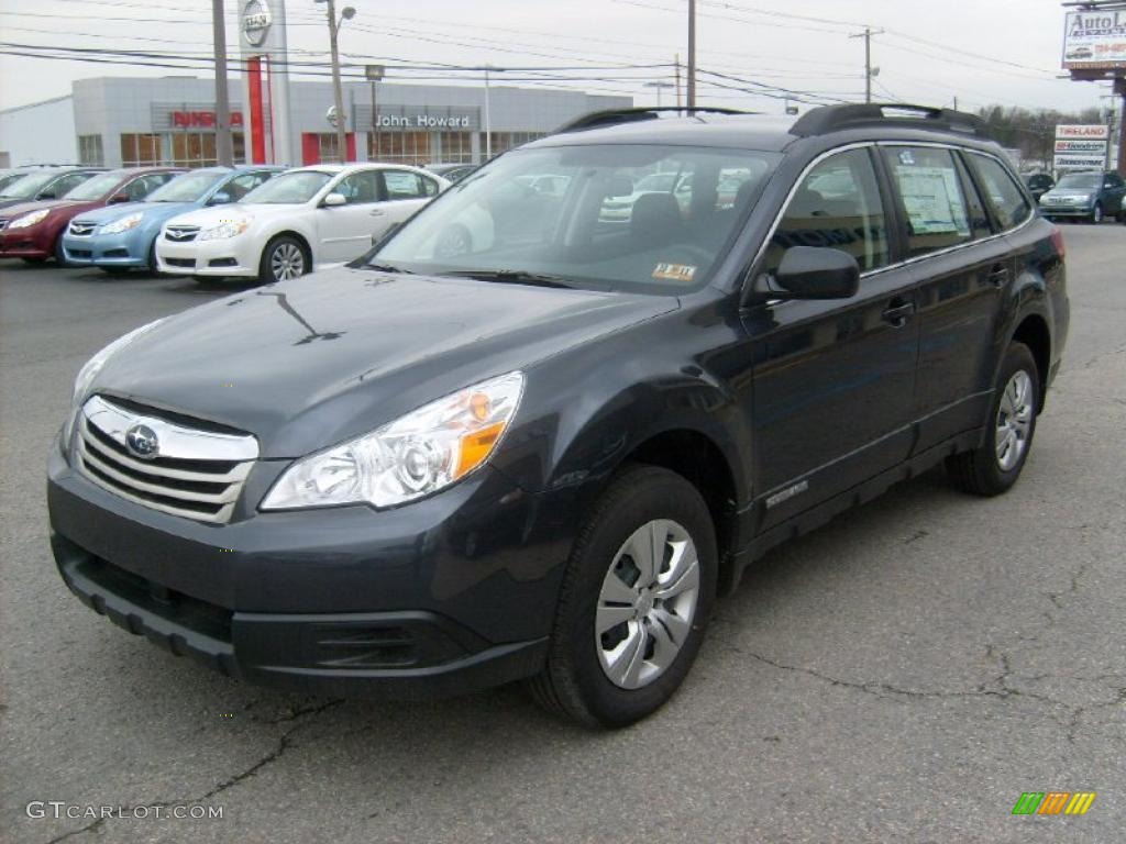 2011 Outback 2.5i Wagon - Graphite Gray Metallic / Off Black photo #7