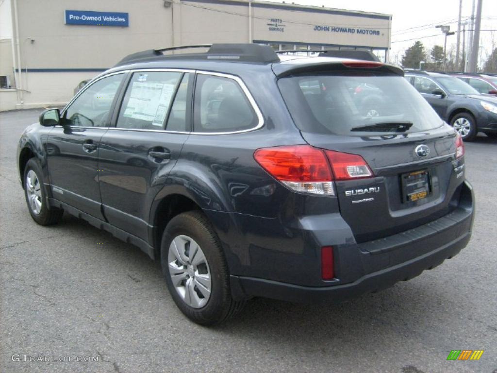 2011 Outback 2.5i Wagon - Graphite Gray Metallic / Off Black photo #8