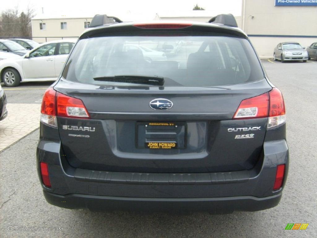 2011 Outback 2.5i Wagon - Graphite Gray Metallic / Off Black photo #9
