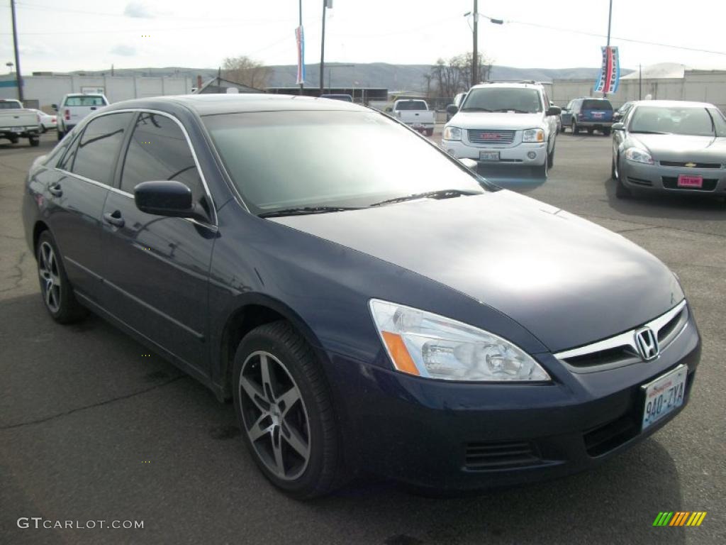 2007 Accord EX Sedan - Royal Blue Pearl / Black photo #1