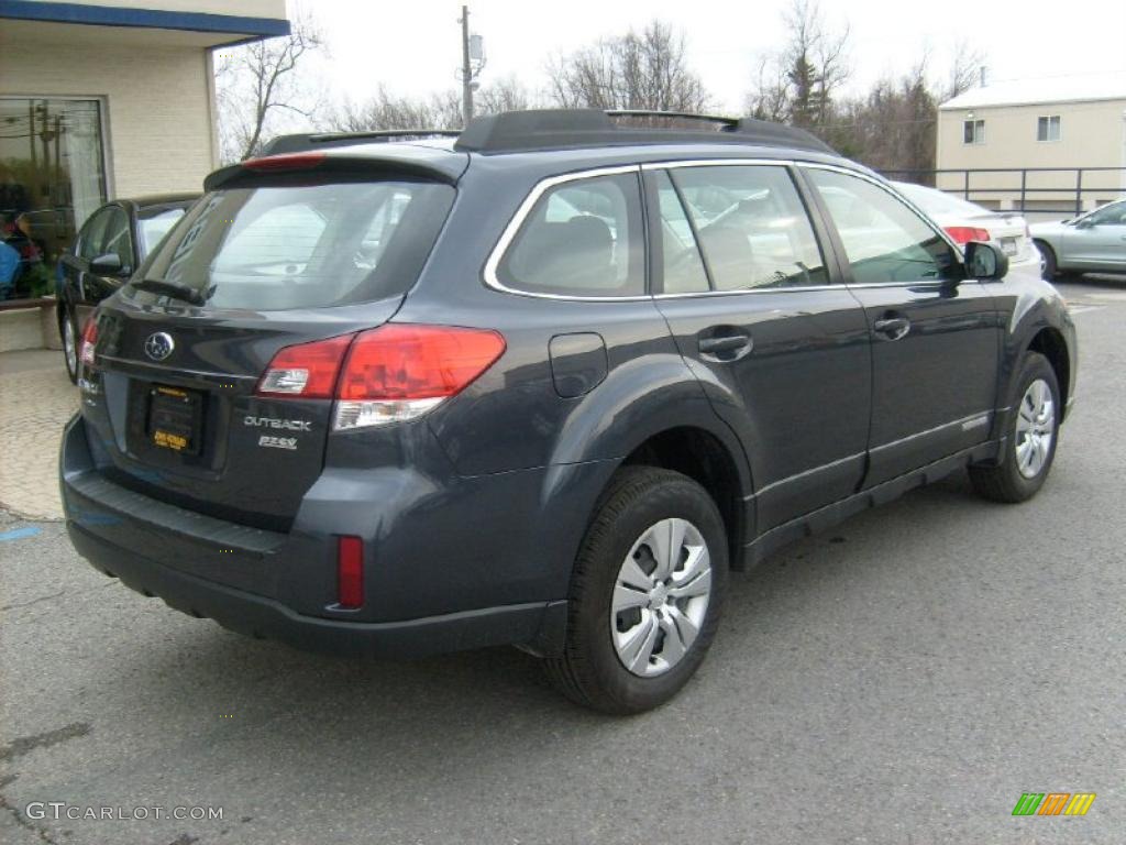 2011 Outback 2.5i Wagon - Graphite Gray Metallic / Off Black photo #10