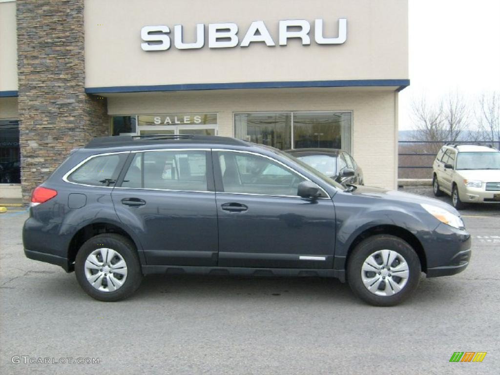 2011 Outback 2.5i Wagon - Graphite Gray Metallic / Off Black photo #11