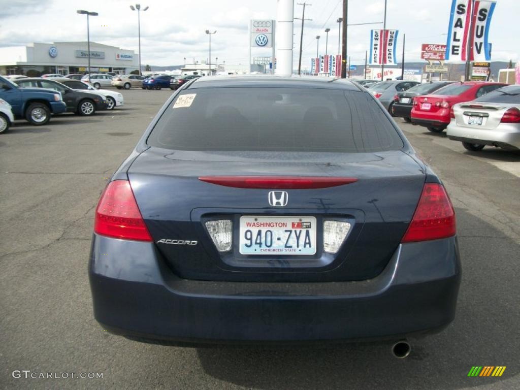 2007 Accord EX Sedan - Royal Blue Pearl / Black photo #6