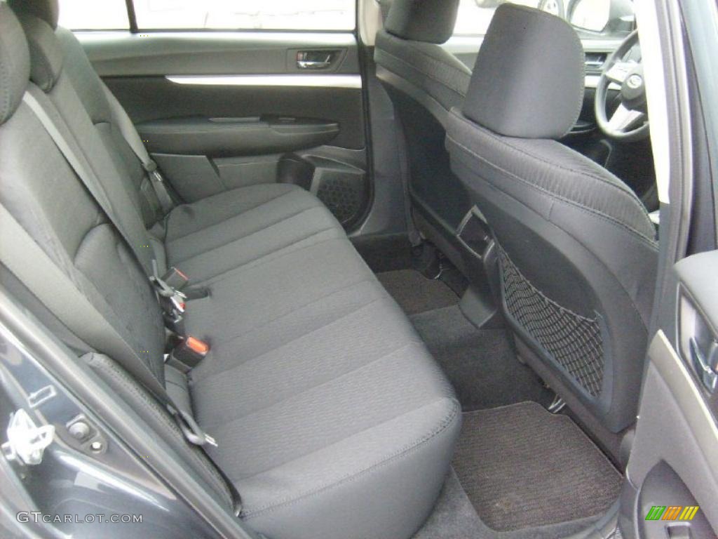 Off Black Interior 2011 Subaru Outback 2.5i Wagon Photo #47059625