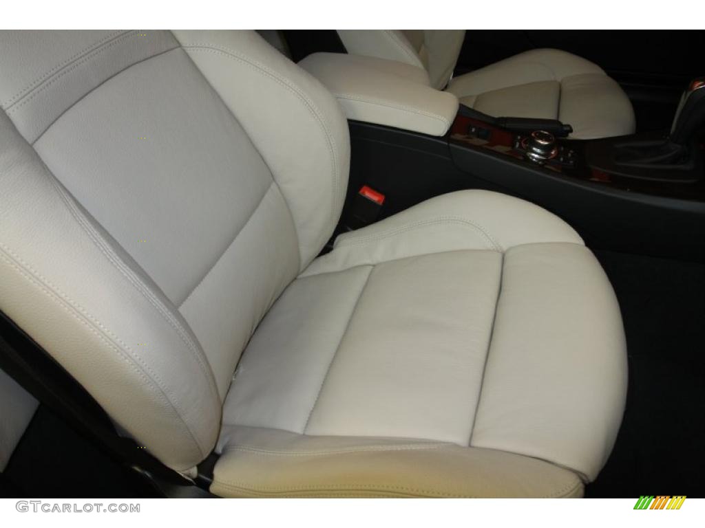 Oyster/Black Dakota Leather Interior 2011 BMW 3 Series 335i Convertible Photo #47059646
