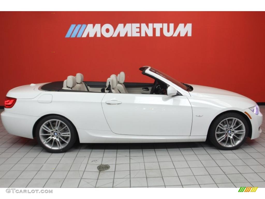2011 3 Series 335i Convertible - Alpine White / Oyster/Black Dakota Leather photo #24