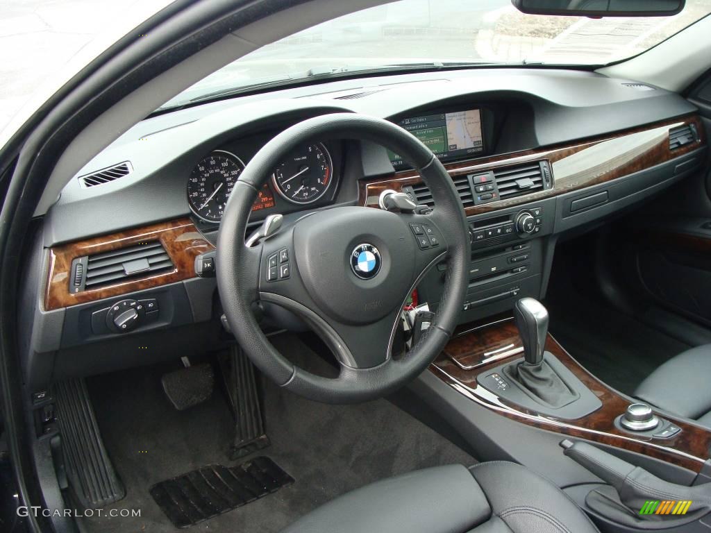 2007 3 Series 335i Coupe - Jet Black / Black photo #11