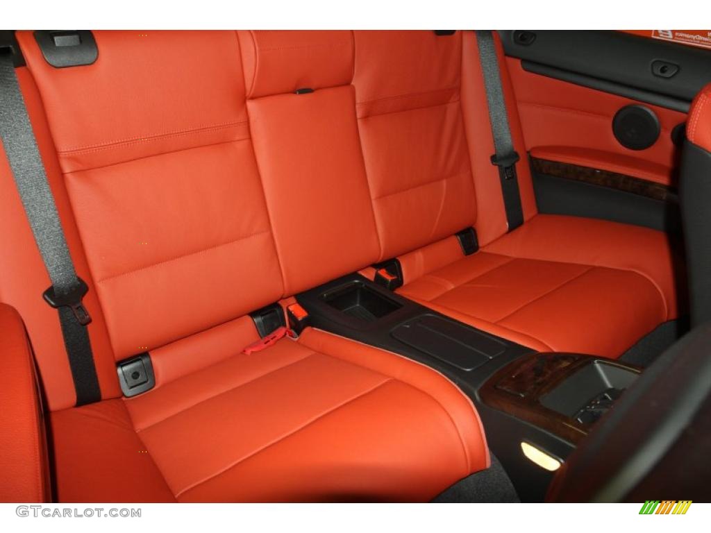 Coral Red/Black Dakota Leather Interior 2011 BMW 3 Series 335i Convertible Photo #47060009