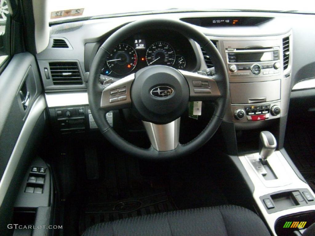 2011 Outback 2.5i Premium Wagon - Graphite Gray Metallic / Off Black photo #5
