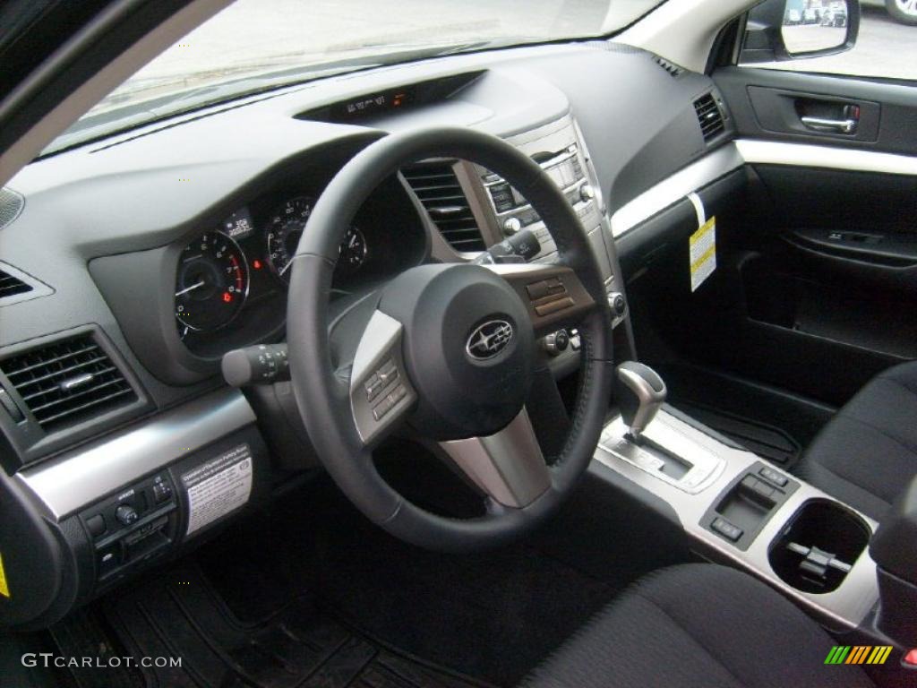 2011 Outback 2.5i Premium Wagon - Graphite Gray Metallic / Off Black photo #13
