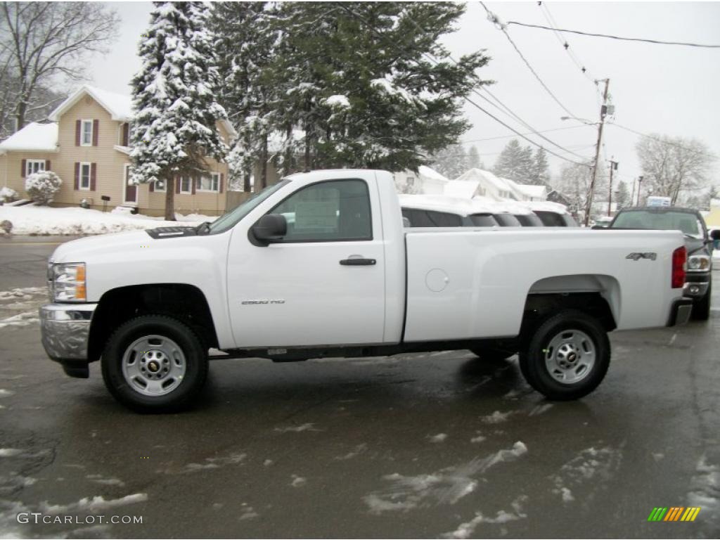 Summit White 2011 Chevrolet Silverado 2500HD Regular Cab 4x4 Exterior Photo #47060408