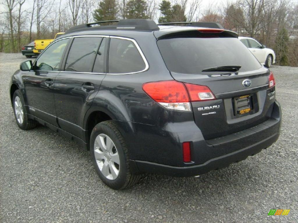 2011 Outback 2.5i Premium Wagon - Graphite Gray Metallic / Off Black photo #8