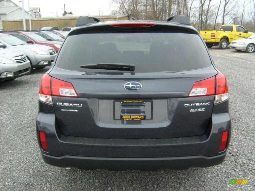 2011 Outback 2.5i Premium Wagon - Graphite Gray Metallic / Off Black photo #9