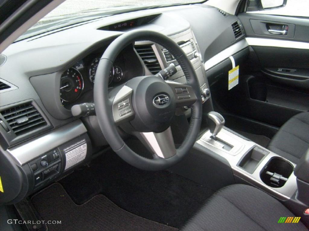 2011 Outback 2.5i Premium Wagon - Graphite Gray Metallic / Off Black photo #13