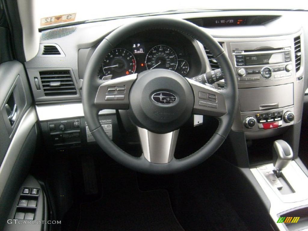 2011 Outback 2.5i Premium Wagon - Graphite Gray Metallic / Off Black photo #15