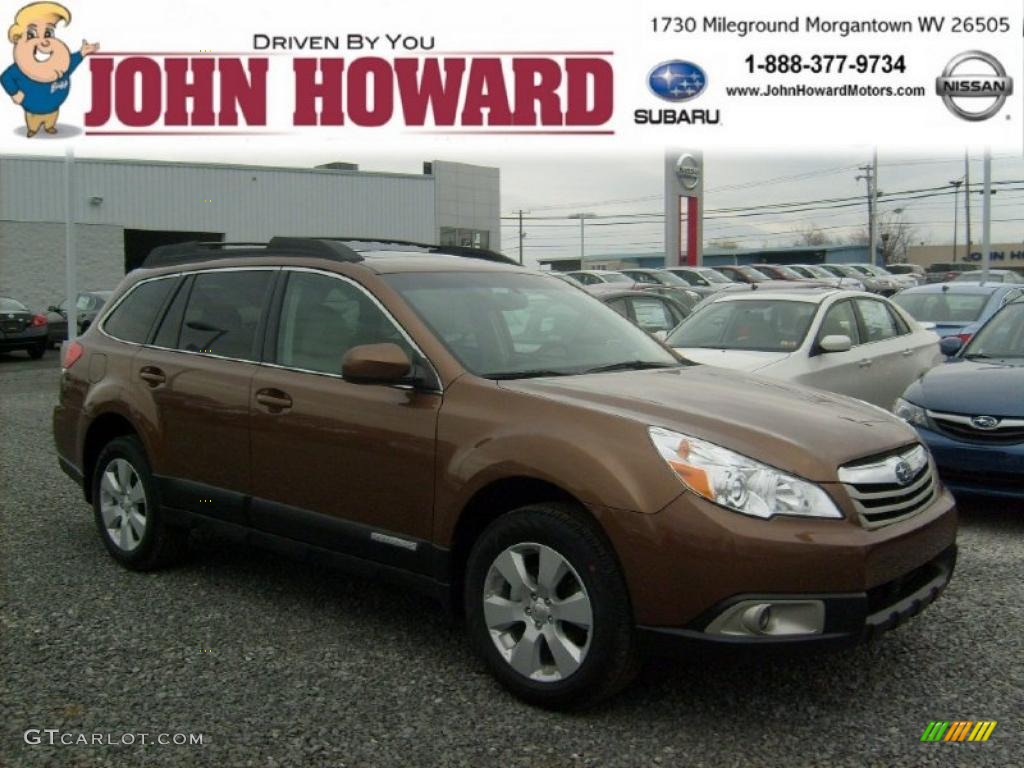 2011 Outback 2.5i Premium Wagon - Caramel Bronze Pearl / Warm Ivory photo #1