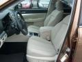 Warm Ivory 2011 Subaru Outback 2.5i Premium Wagon Interior Color