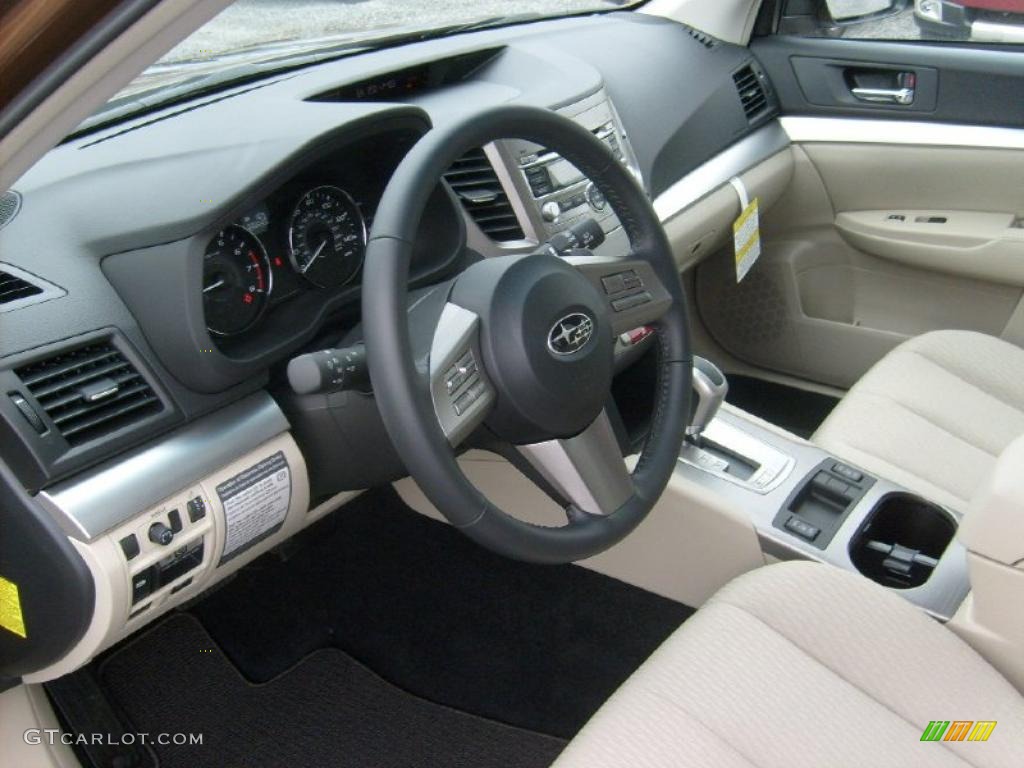 Warm Ivory Interior 2011 Subaru Outback 2.5i Premium Wagon Photo #47060765