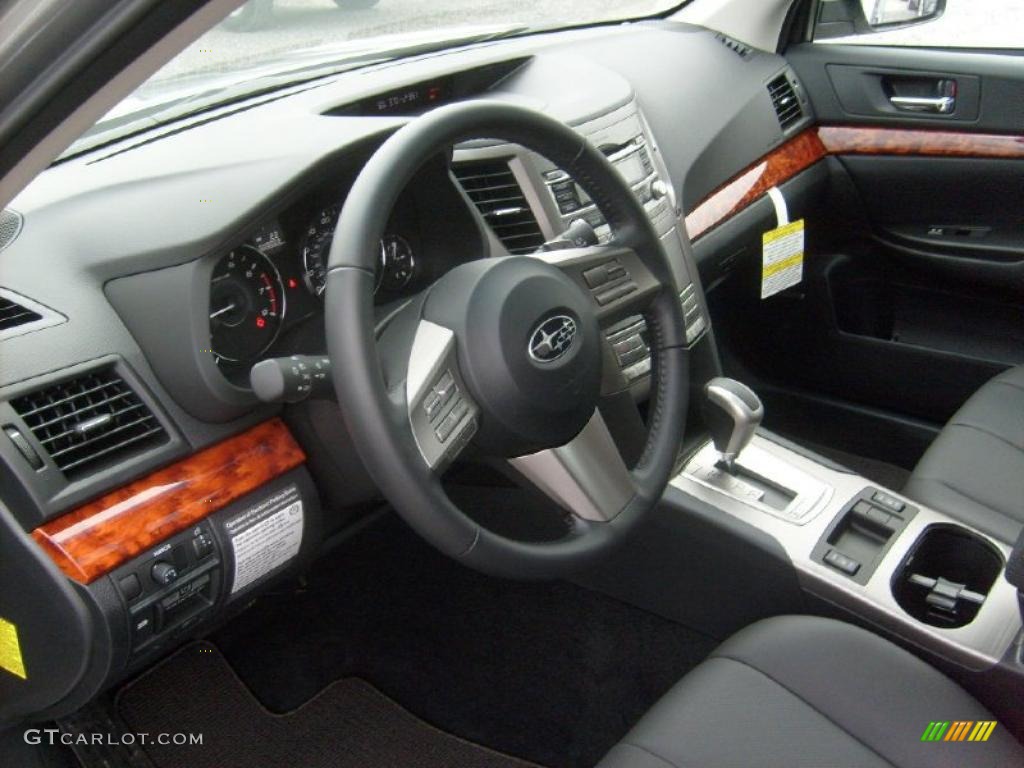 Off Black Interior 2011 Subaru Outback 2.5i Limited Wagon Photo #47061080