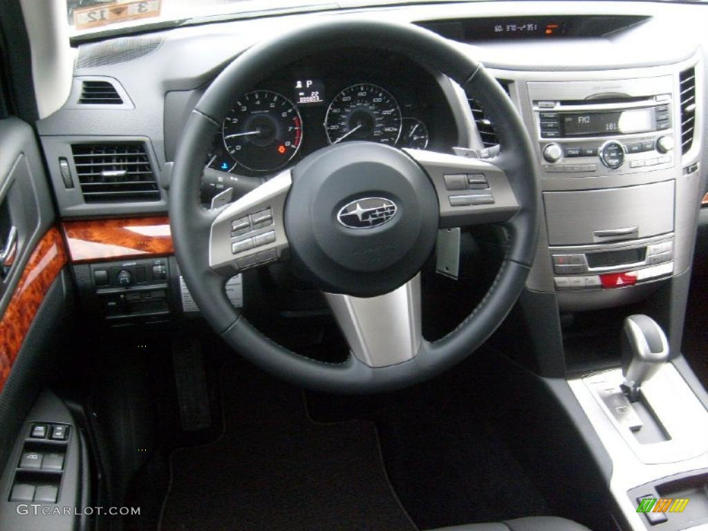 2011 Subaru Outback 2.5i Limited Wagon Off Black Dashboard Photo #47061113