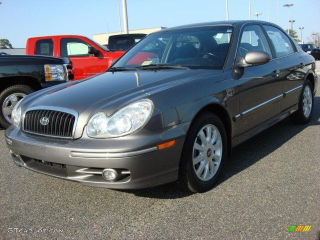 2004 Sonata V6 - Slate Gray / Black photo #1