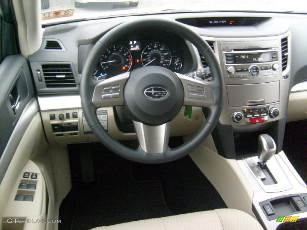 2011 Subaru Outback 2.5i Premium Wagon Warm Ivory Dashboard Photo #47061767