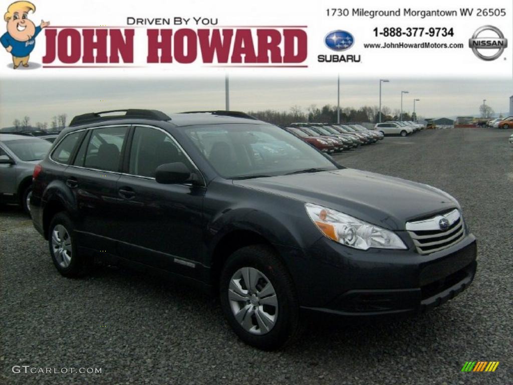2011 Outback 2.5i Wagon - Graphite Gray Metallic / Off Black photo #1