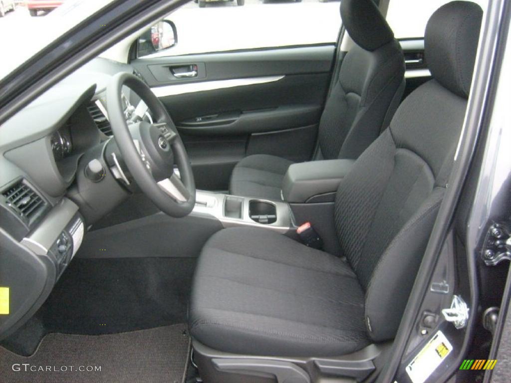 2011 Outback 2.5i Wagon - Graphite Gray Metallic / Off Black photo #2