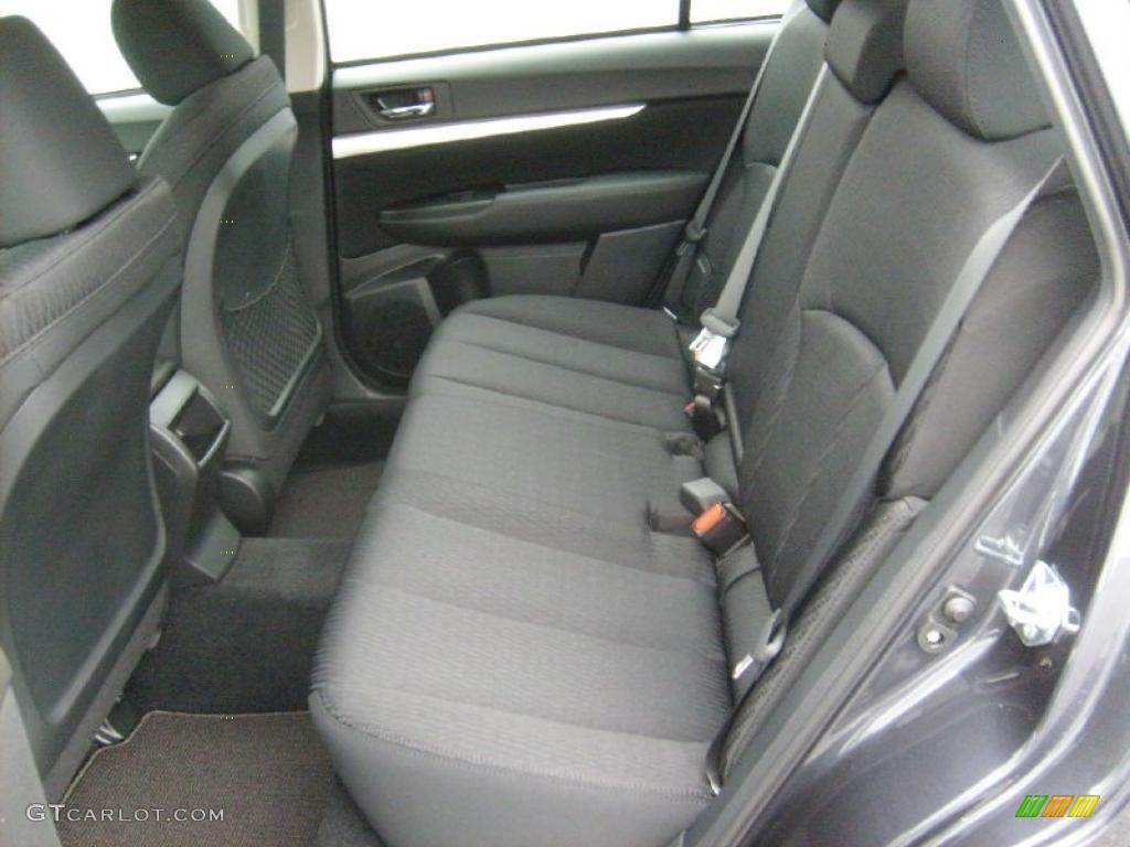 2011 Outback 2.5i Wagon - Graphite Gray Metallic / Off Black photo #3